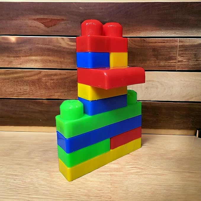 Jumbo Blocks Set-2 for Kids (2+ Years) — Colorful Educational Building Blocks, Shapes Game for Learning & Early Development