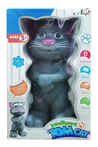 Talking Tom Cat Toy for Kids (1+ Years) — Repeats Voice, Sings Songs & Rhymes, Full-Body Touch Sensors, Musical & Interactive Play (Assorted Colors)