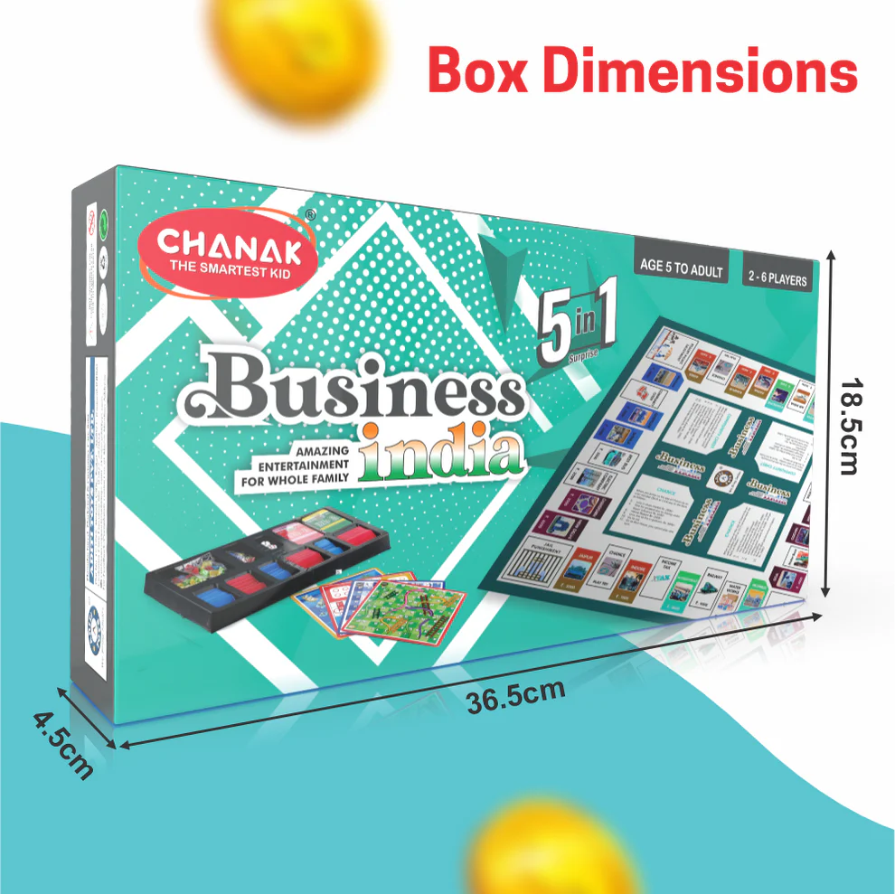 Business India Game Board - Plastic Money & Coins