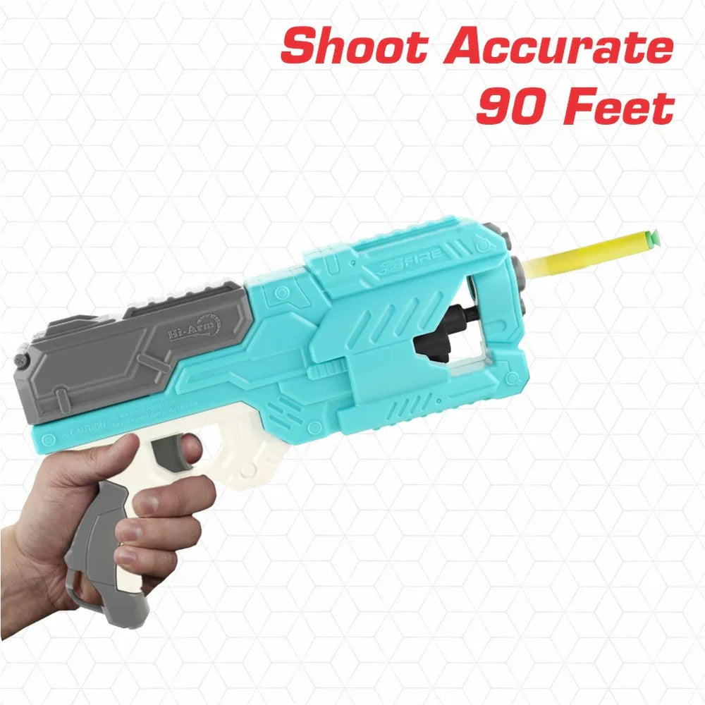 Blaster Gun for Kids – Safe Toy Gun with Soft Foam Bullets & 6 Rotating Barrels