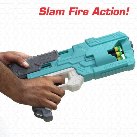 Blaster Gun for Kids – Safe Toy Gun with Soft Foam Bullets & 6 Rotating Barrels