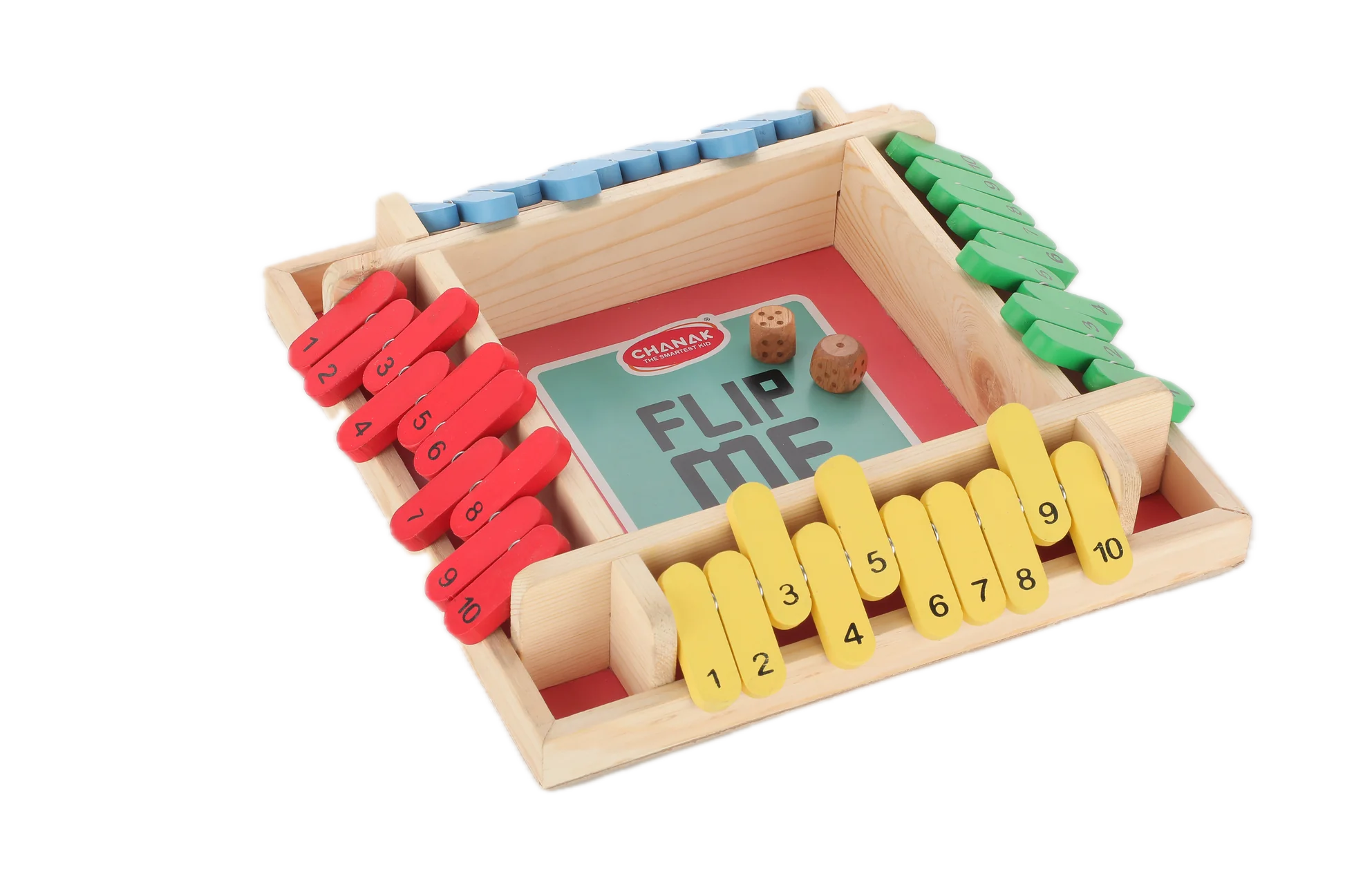 Flip Me Wooden Dice Game – Fun & Strategic Family Board Game