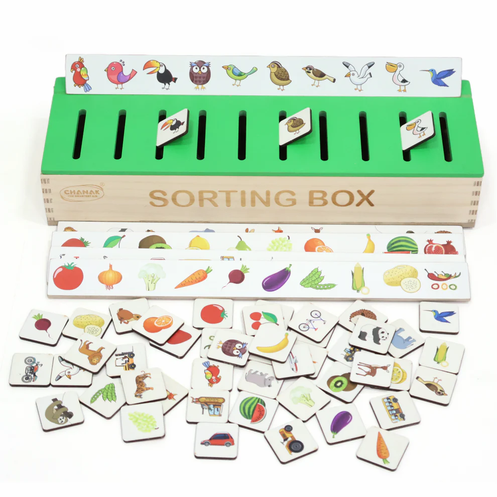 Wooden Sorting Box For Kids