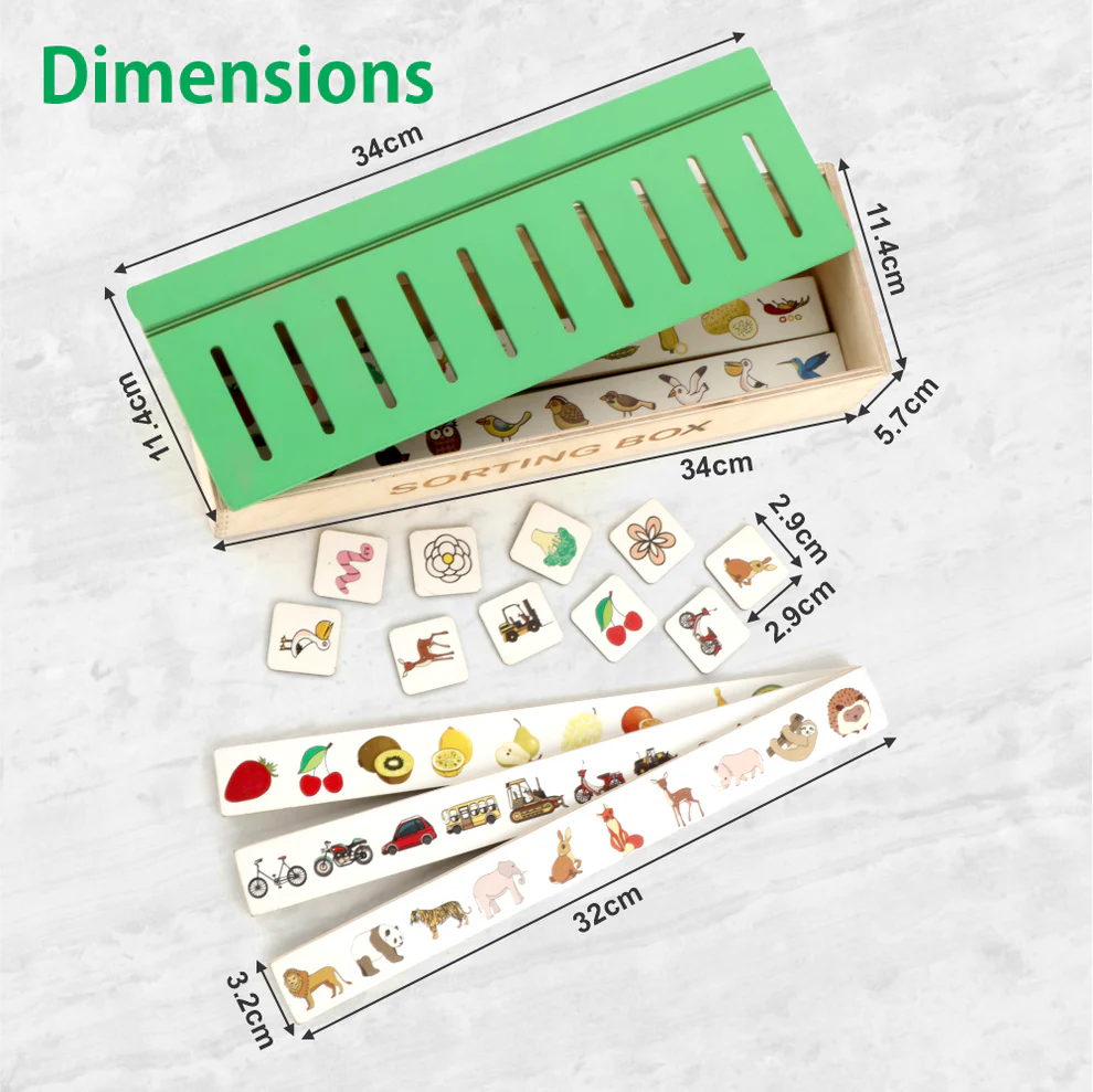 Wooden Sorting Box For Kids