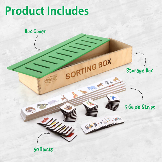 Wooden Sorting Box For Kids