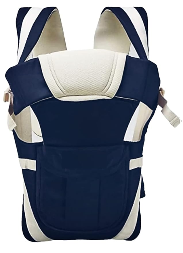 4-in-1 Baby Carrier Bag with Adjustable Buckles, Cushioned Armholes & Breathable Fabric — Multiple Carrying Positions, Head & Back Support, Safety Side Buckle