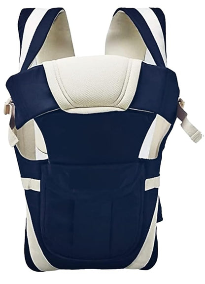 4-in-1 Baby Carrier Bag with Adjustable Buckles, Cushioned Armholes & Breathable Fabric — Multiple Carrying Positions, Head & Back Support, Safety Side Buckle