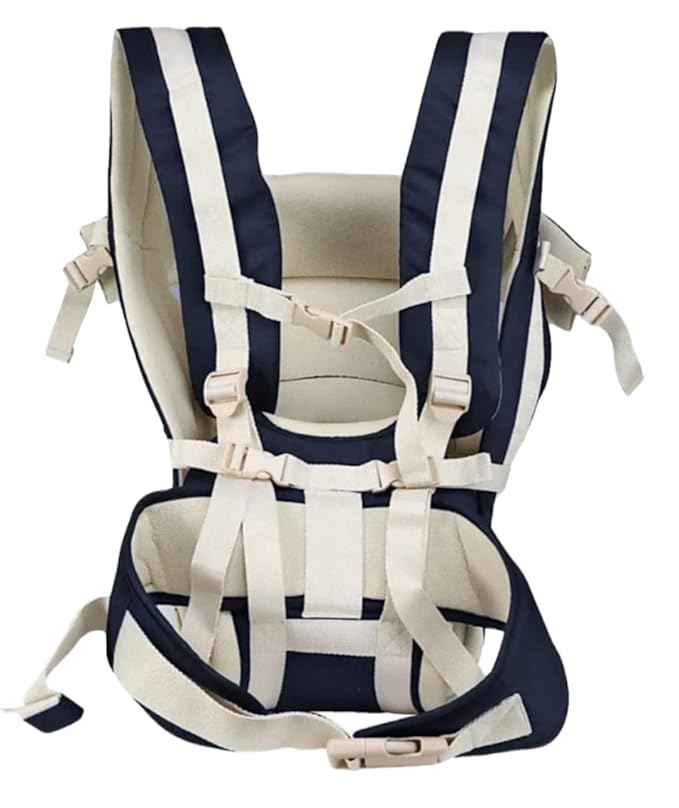 4-in-1 Baby Carrier Bag with Adjustable Buckles, Cushioned Armholes & Breathable Fabric — Multiple Carrying Positions, Head & Back Support, Safety Side Buckle
