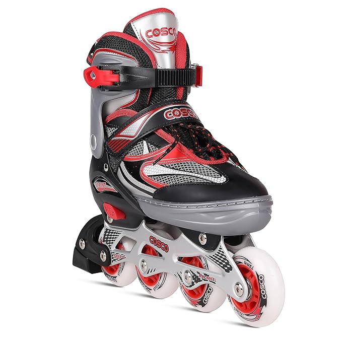 Cosco Sprint Roller Skates with Low Rolling Resistance, Precision Power Transmission, & Balance Frame for Stability.