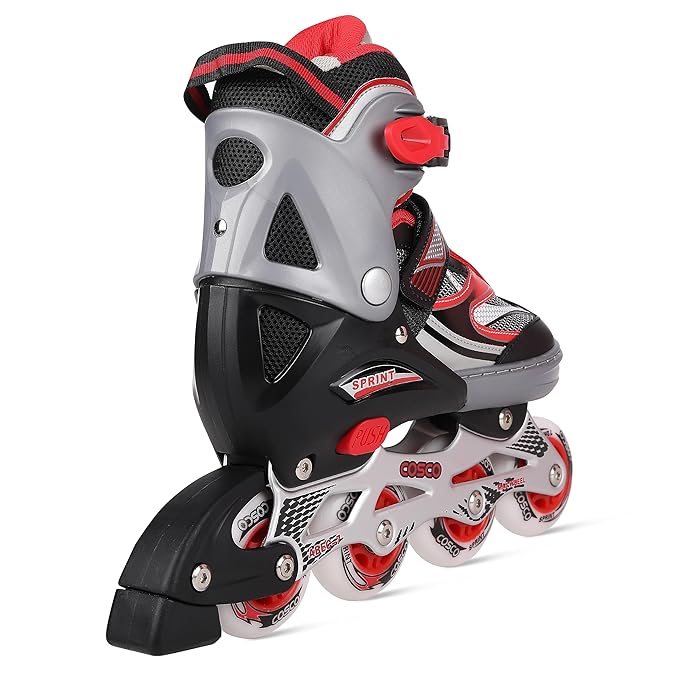 Cosco Sprint Roller Skates with Low Rolling Resistance, Precision Power Transmission, & Balance Frame for Stability.