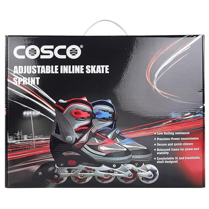 Cosco Sprint Roller Skates with Low Rolling Resistance, Precision Power Transmission, & Balance Frame for Stability.
