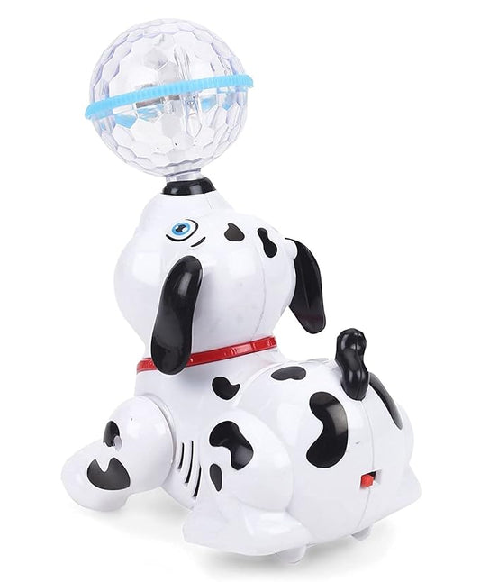 Dancing Dog Toy for Kids & Babies — Music, 3D Flashing LED Light Ball, Bump & Go Action, Moving Arms & Head, Cute Puppy Gift (Non-Toxic)