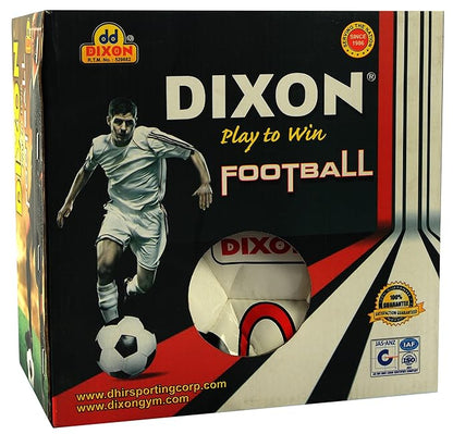 DIXON Delux Football Size 5, PU Material, Machine Stitched, Durable Shape Retention, Ideal for Senior & Advanced Level Players
