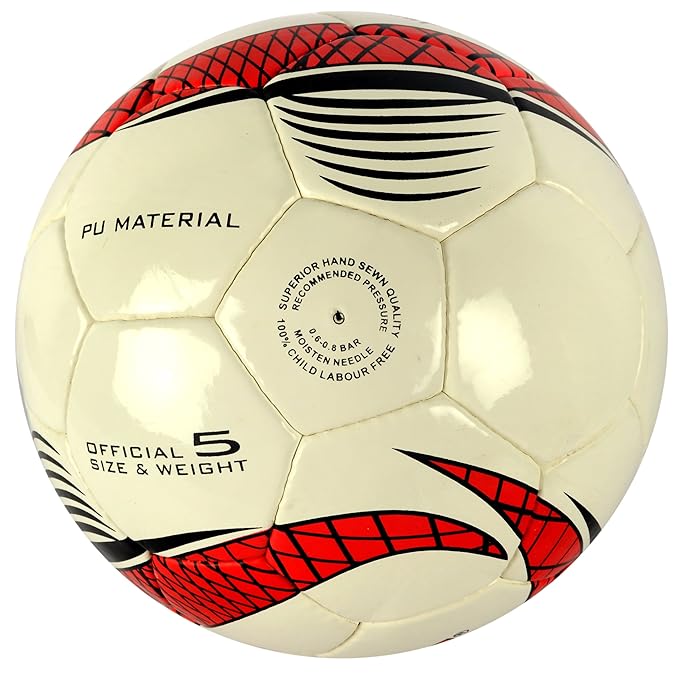 DIXON Delux Football Size 5, PU Material, Machine Stitched, Durable Shape Retention, Ideal for Senior & Advanced Level Players