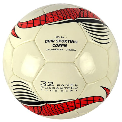 DIXON Delux Football Size 5, PU Material, Machine Stitched, Durable Shape Retention, Ideal for Senior & Advanced Level Players