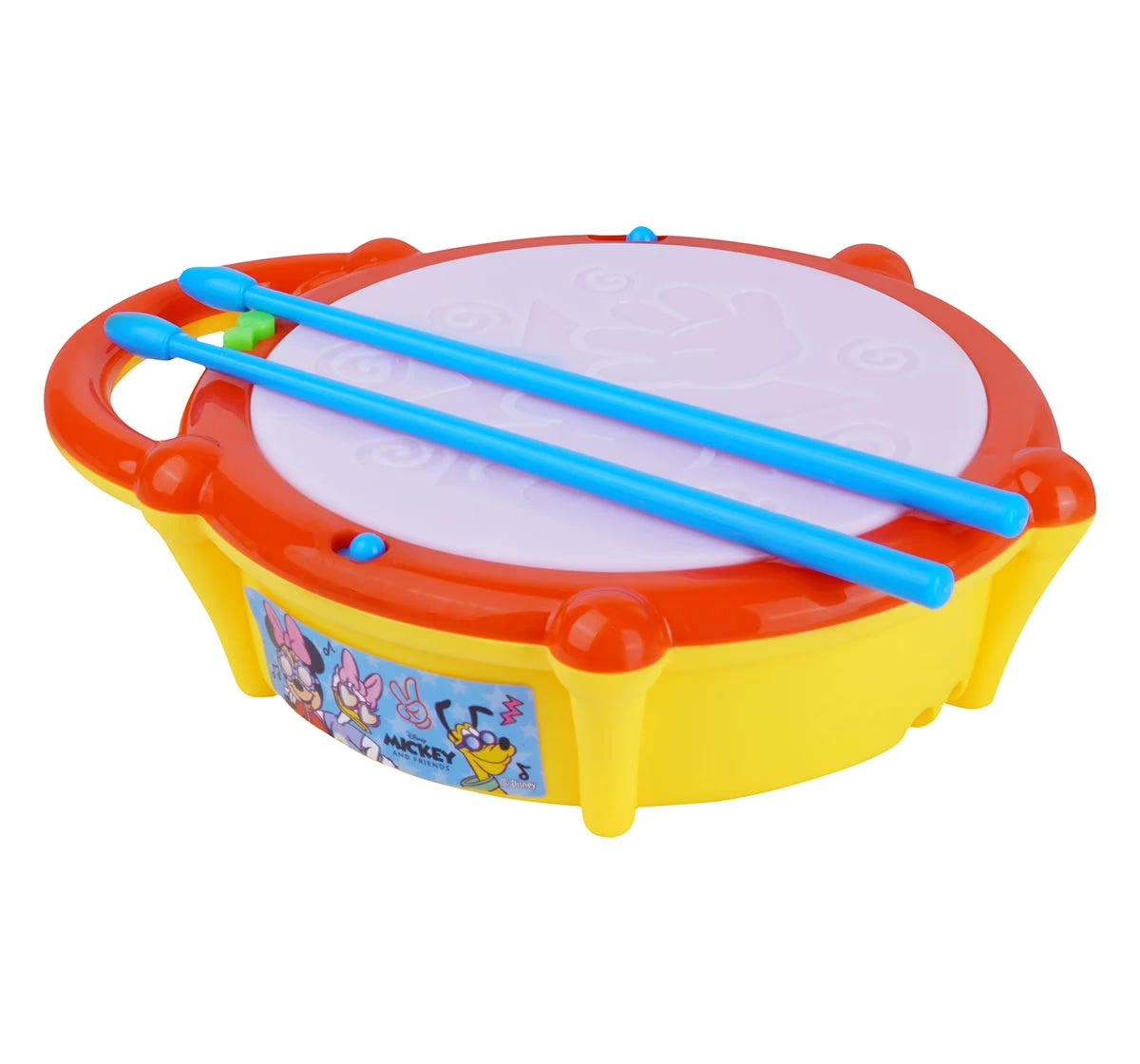 Disney Mickey Mouse Flash Drum — Light-Up Musical Toy for Kids, Interactive Rhythm & Sound Play, Safe & Fun
