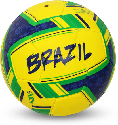 Nivia Spinner Football Size 5, 32-Panel Machine Stitched, Foamed PVC Cover, Durable Ball for Beginners & Recreational Play (Age 12 & Under)