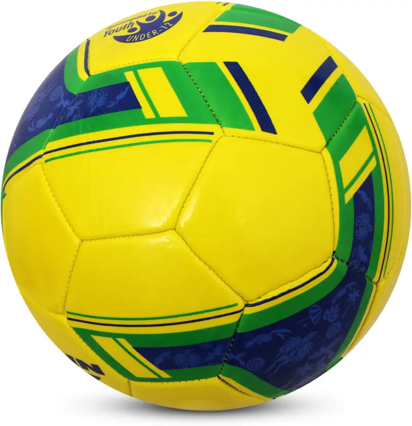 Nivia Spinner Football Size 5, 32-Panel Machine Stitched, Foamed PVC Cover, Durable Ball for Beginners & Recreational Play (Age 12 & Under)