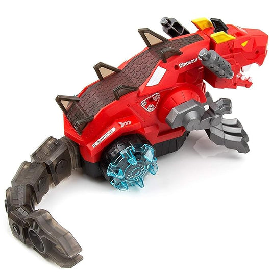 Realistic Mechanical Robotic Dragon Toy for Kids (Ages 3+) — Walking Dragon with Fire-Breathing Mist, Red Lights, Moving Wings & Realistic Sounds (Multi-Color)