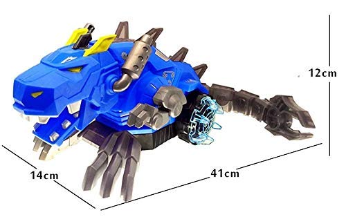 Realistic Mechanical Robotic Dragon Toy for Kids (Ages 3+) — Walking Dragon with Fire-Breathing Mist, Red Lights, Moving Wings & Realistic Sounds (Multi-Color)