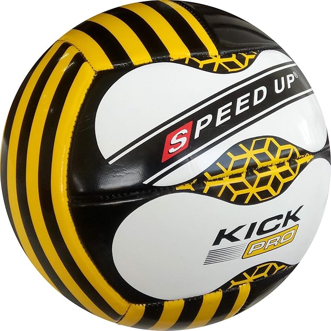 SPEED-UP Kick(PRO) Football: Size-5, Textured Leatherite, 12-Panel Machine Stitched