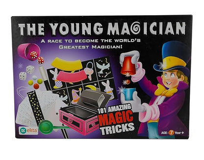 The Young Magician: 101 Tricks Magic Kit for Kids, Beginner Magician Set with Accessories & Instructions