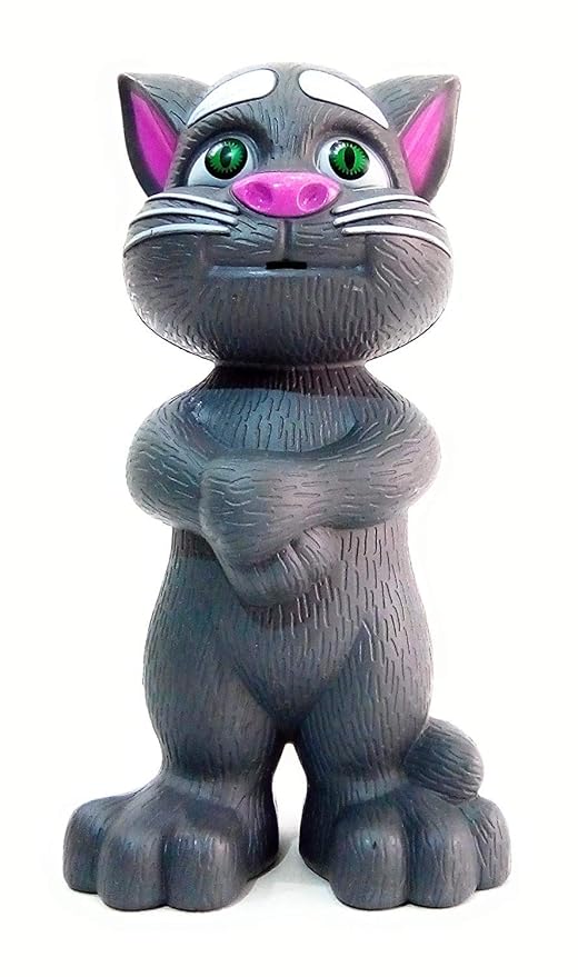 Talking Tom Cat Toy for Kids (1+ Years) — Repeats Voice, Sings Songs & Rhymes, Full-Body Touch Sensors, Musical & Interactive Play (Assorted Colors)