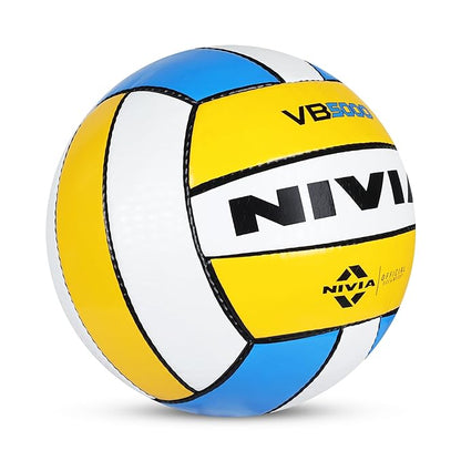 NIVIA SPIKESTER Volleyball with Dotted PU Surface & Butyl Threadwound Bladder, High Precision & Air Retention for Advanced Players
