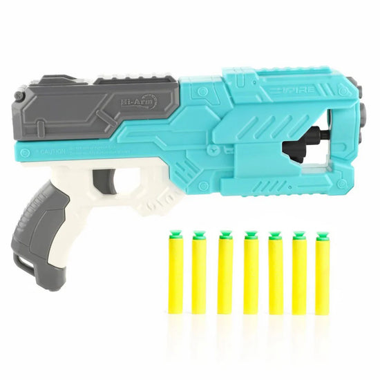 Blaster Gun for Kids – Safe Toy Gun with Soft Foam Bullets & 6 Rotating Barrels