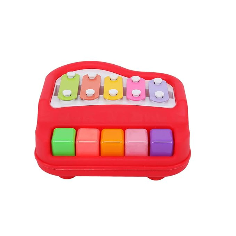 2-in-1 Xylophone Piano Musical Toy for Kids & Toddlers — Educational Keyboard with Lights & Numbers, Colorful Keys, Early Learning Music Instrument (Ages 1+)